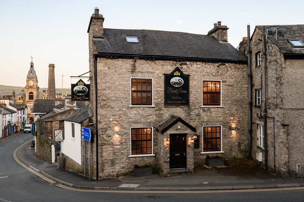 Black Swan Manor - from the outside showing original pub frontage